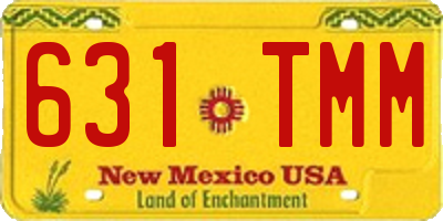 NM license plate 631TMM