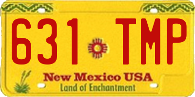 NM license plate 631TMP