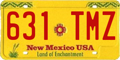 NM license plate 631TMZ