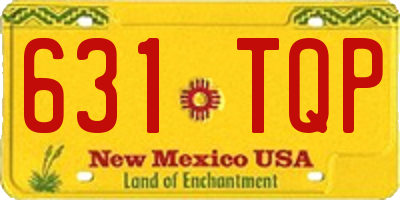 NM license plate 631TQP