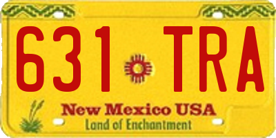 NM license plate 631TRA