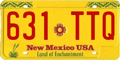 NM license plate 631TTQ