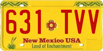 NM license plate 631TVV