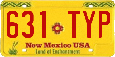 NM license plate 631TYP