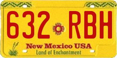 NM license plate 632RBH