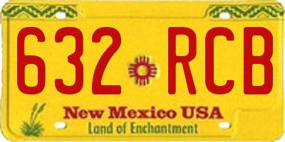 NM license plate 632RCB