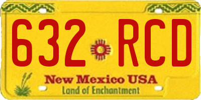 NM license plate 632RCD