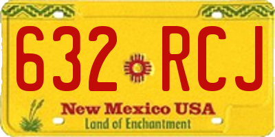 NM license plate 632RCJ
