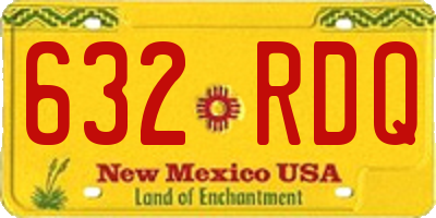 NM license plate 632RDQ