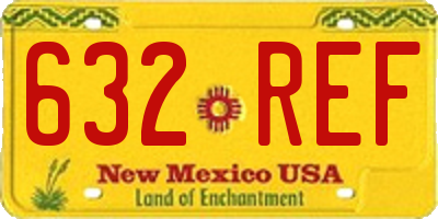 NM license plate 632REF