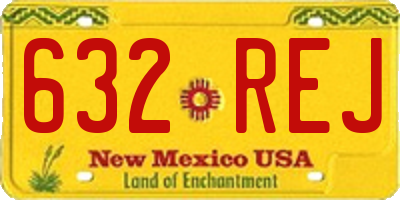 NM license plate 632REJ