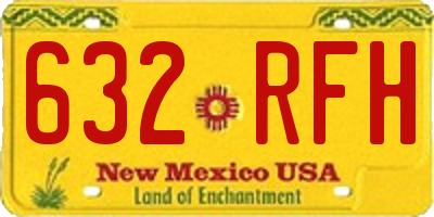 NM license plate 632RFH