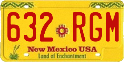 NM license plate 632RGM