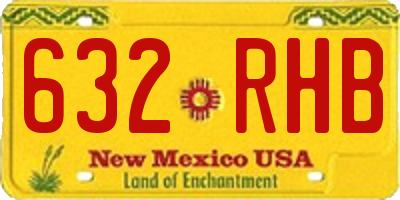 NM license plate 632RHB