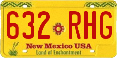 NM license plate 632RHG