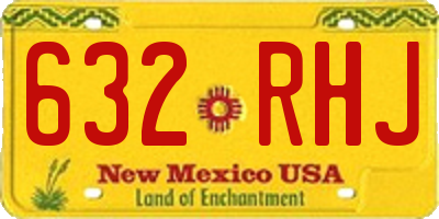 NM license plate 632RHJ