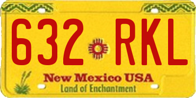 NM license plate 632RKL