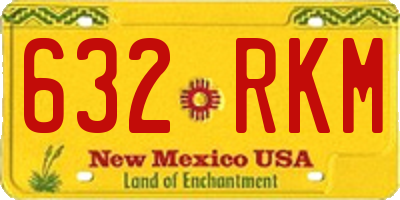 NM license plate 632RKM