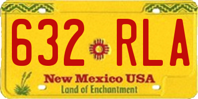 NM license plate 632RLA
