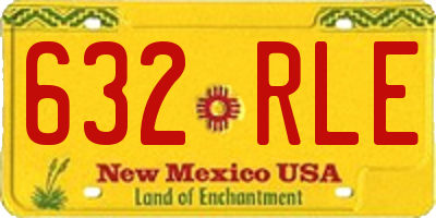 NM license plate 632RLE