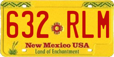 NM license plate 632RLM