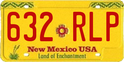 NM license plate 632RLP