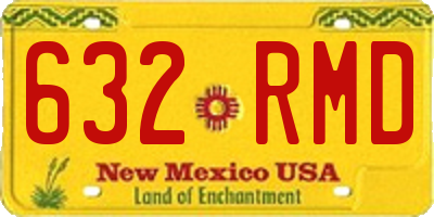 NM license plate 632RMD