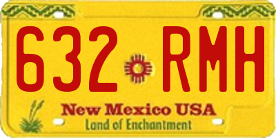NM license plate 632RMH