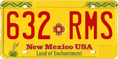 NM license plate 632RMS