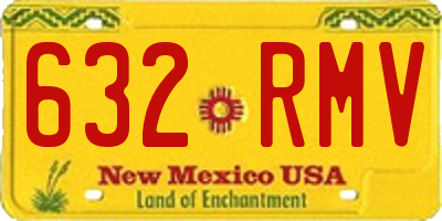 NM license plate 632RMV