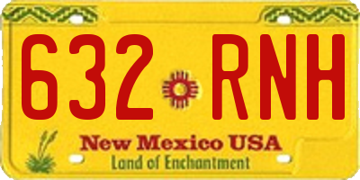 NM license plate 632RNH
