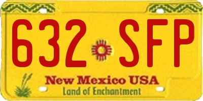 NM license plate 632SFP