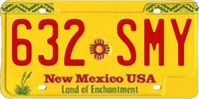 NM license plate 632SMY