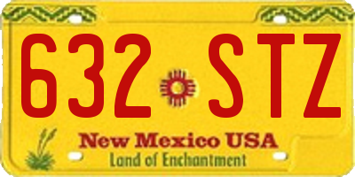 NM license plate 632STZ