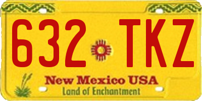NM license plate 632TKZ