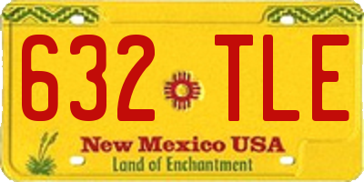 NM license plate 632TLE