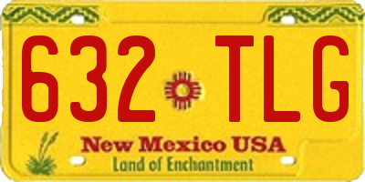 NM license plate 632TLG