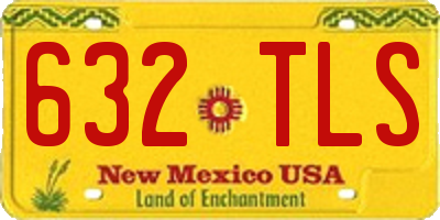 NM license plate 632TLS