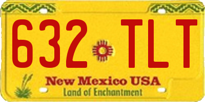 NM license plate 632TLT