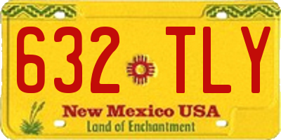NM license plate 632TLY
