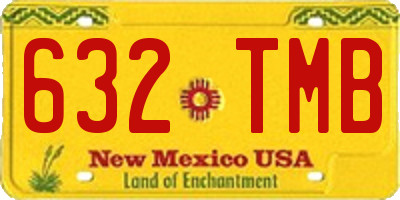 NM license plate 632TMB