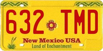 NM license plate 632TMD