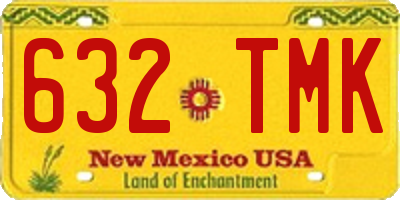 NM license plate 632TMK