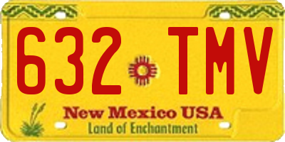 NM license plate 632TMV