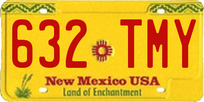 NM license plate 632TMY