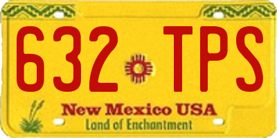 NM license plate 632TPS