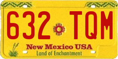 NM license plate 632TQM