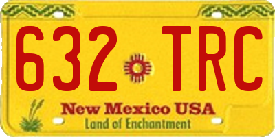 NM license plate 632TRC