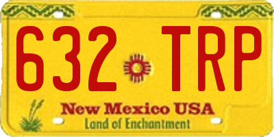 NM license plate 632TRP