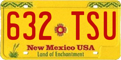NM license plate 632TSU